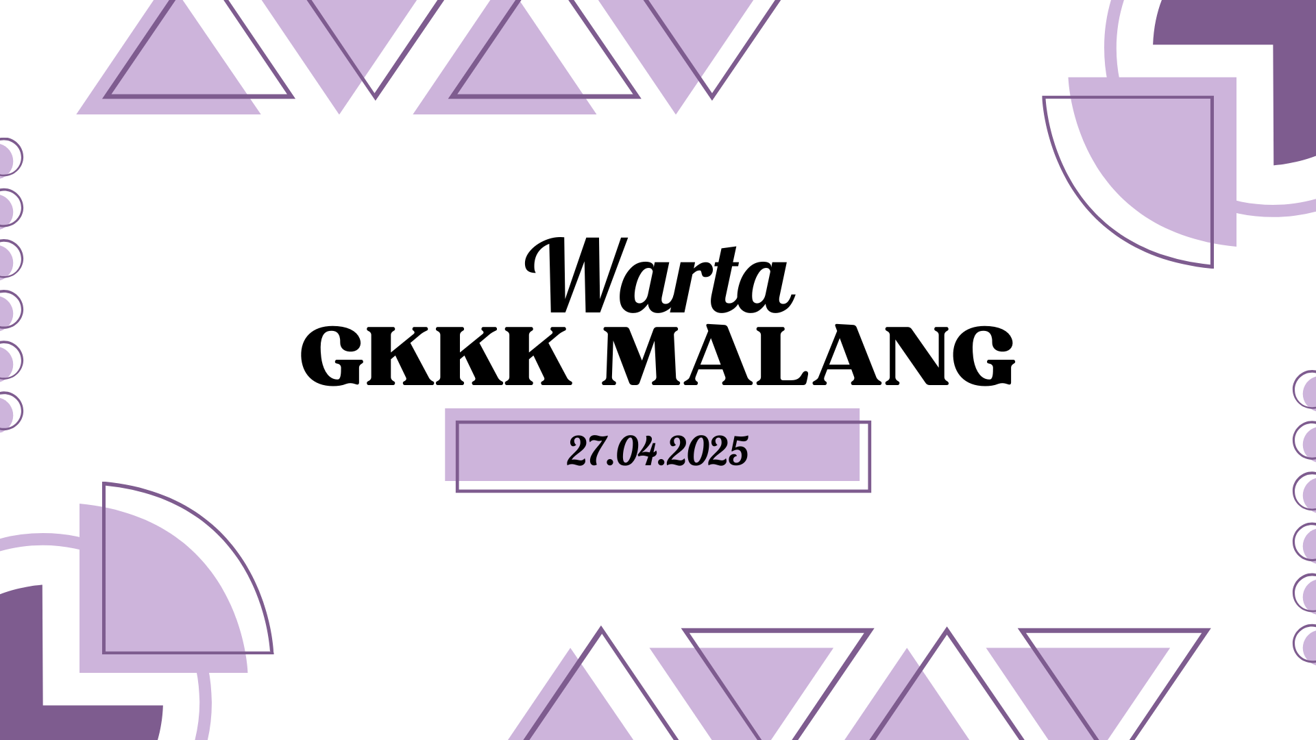 Warta Jemaat 27 April 2025