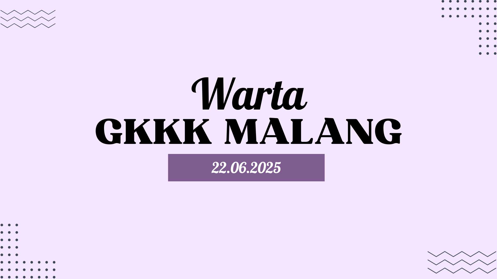 Warta Jemaat 22 Juni 2025